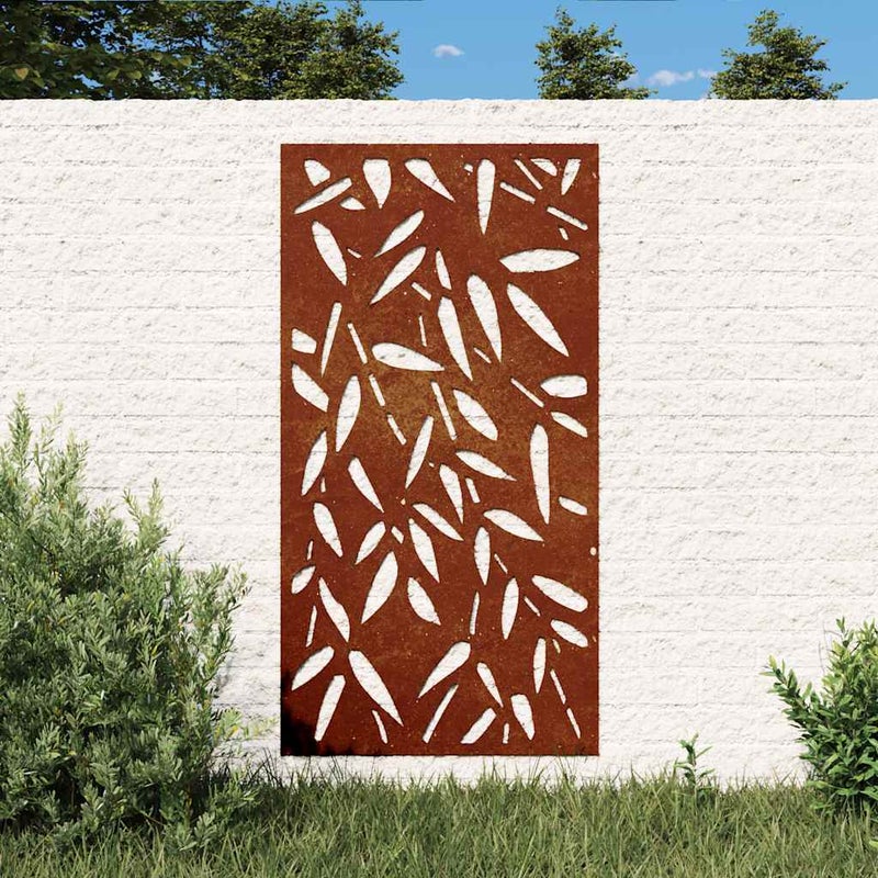 Ogrodowa dekoracja ścienna, 105x55 cm, stal kortenowska vidaXL
