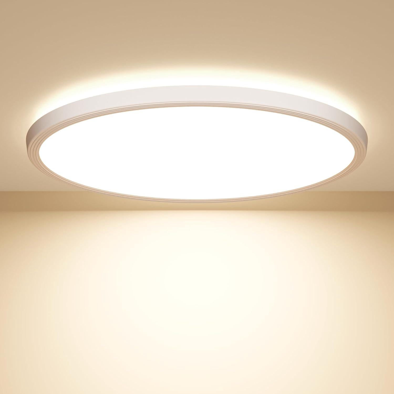 22 cm lampa sufitowa LED, 20 W nowoczesna wodoodporna lampa sufitowa 4000 K okrągła lampa sufitowa 1600 lm lampa sufitowa do łazienki, salonu, sypialn