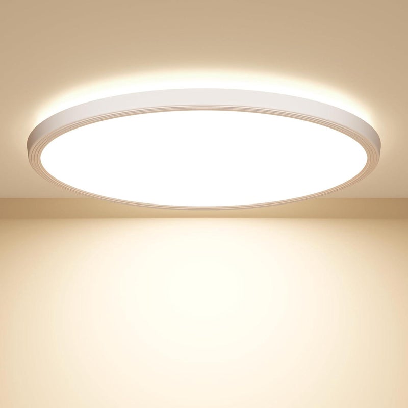 22 cm lampa sufitowa LED, 20 W nowoczesna wodoodporna lampa sufitowa 4000 K okrągła lampa sufitowa 1600 lm lampa sufitowa do łazienki, salonu, sypialn