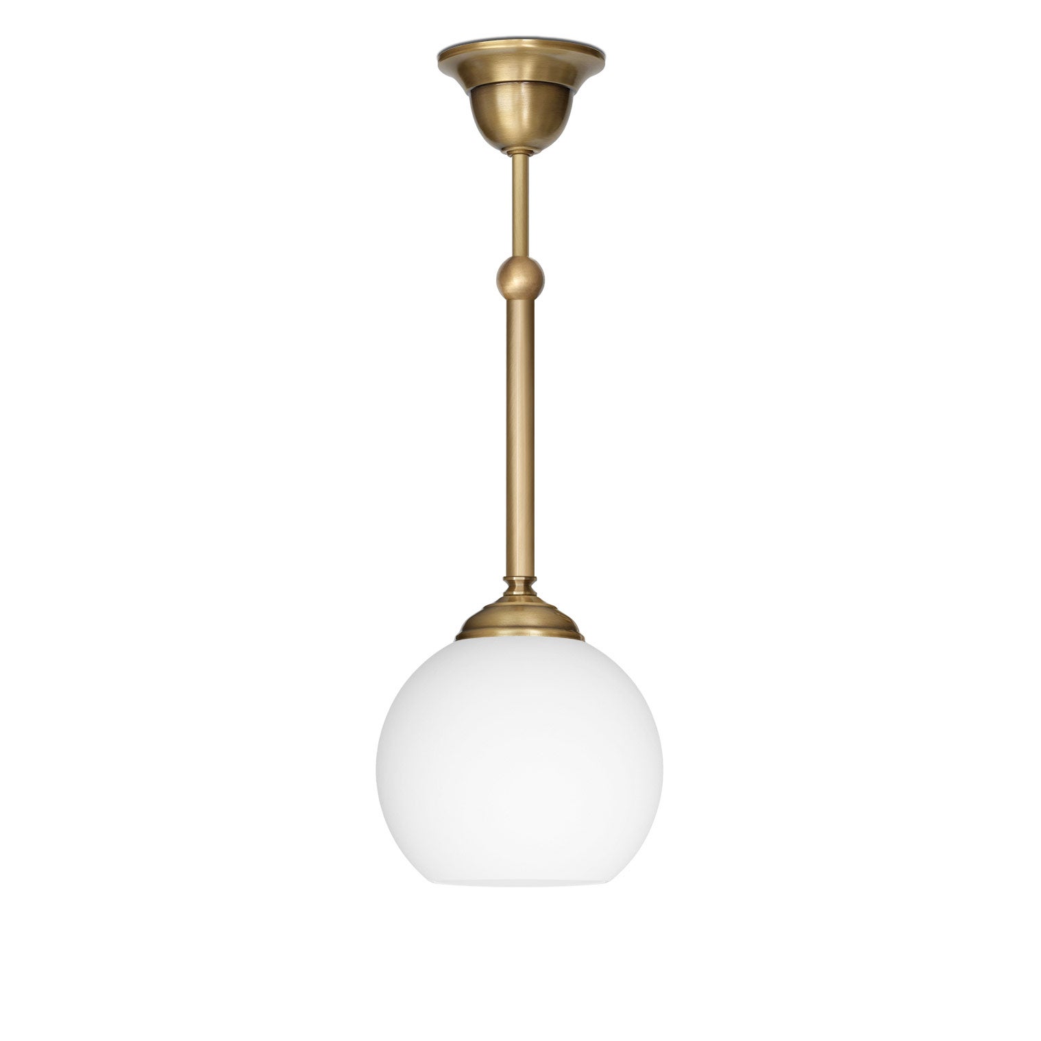 Lampa klasyczna klosz biała kula QC-S1C