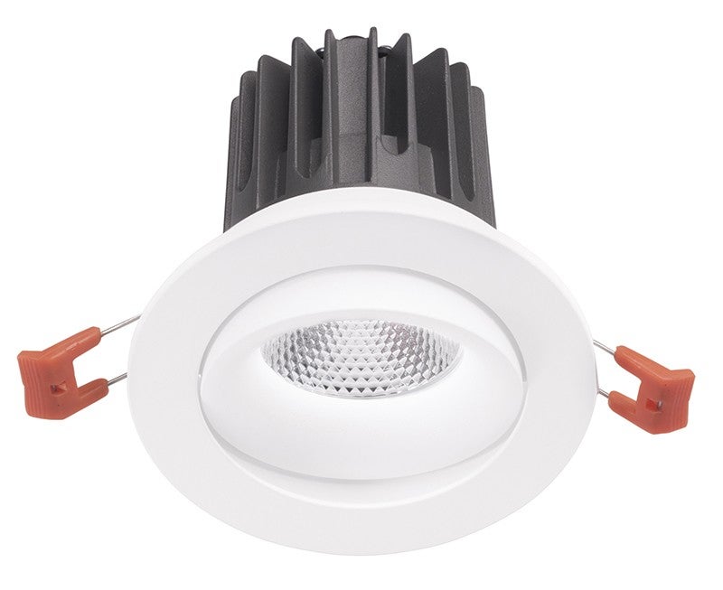 Reflektor wpuszczany GFA1042C regulowany LED 25W 2100lm 3000K 36° CRI>90 Satynowa biała aluminiowa konstrukcja - Gealuce