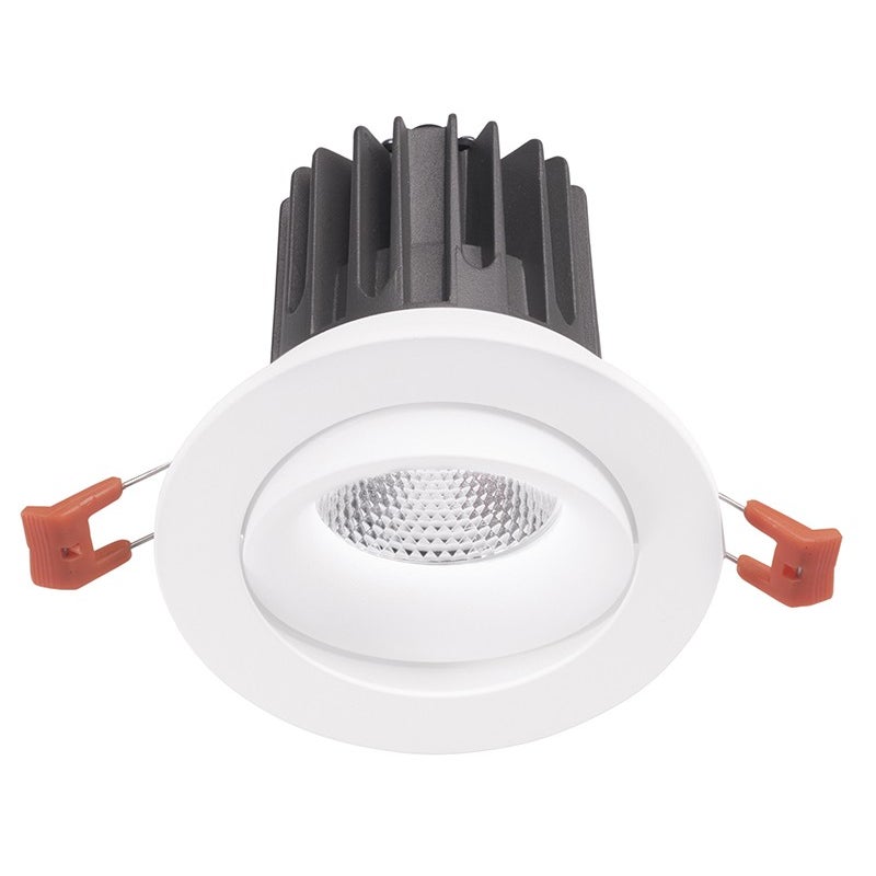 Reflektor wpuszczany GFA1042C regulowany LED 25W 2100lm 3000K 36° CRI>90 Satynowa biała aluminiowa konstrukcja - Gealuce