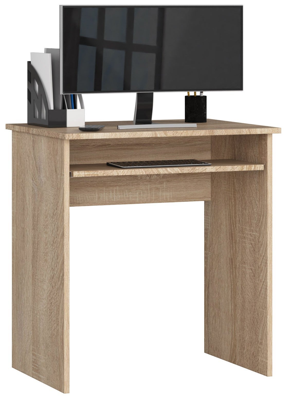 Biurko AKORD STAR Dąb Sonoma 68 cm kolor Dąb Sonoma mat 1 półka 68x51x74 cm