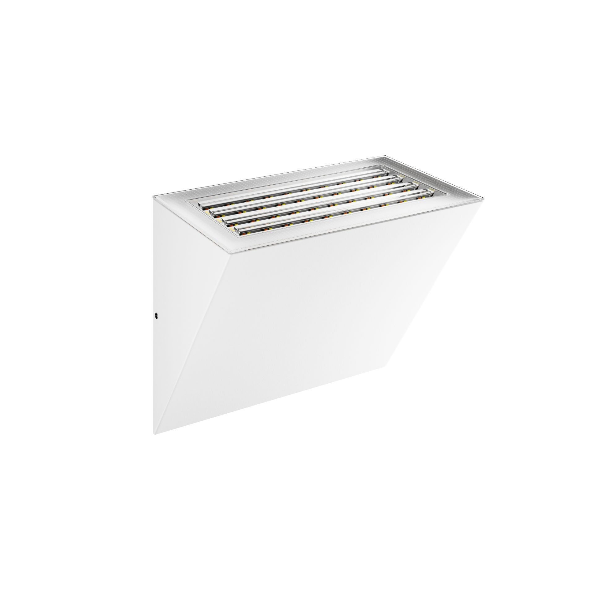 Kinkiet zewnętrzny LED Wedge 20W/40W 100º, wykończenie w kolorze czarnym, białym, Corten, CCT – biały