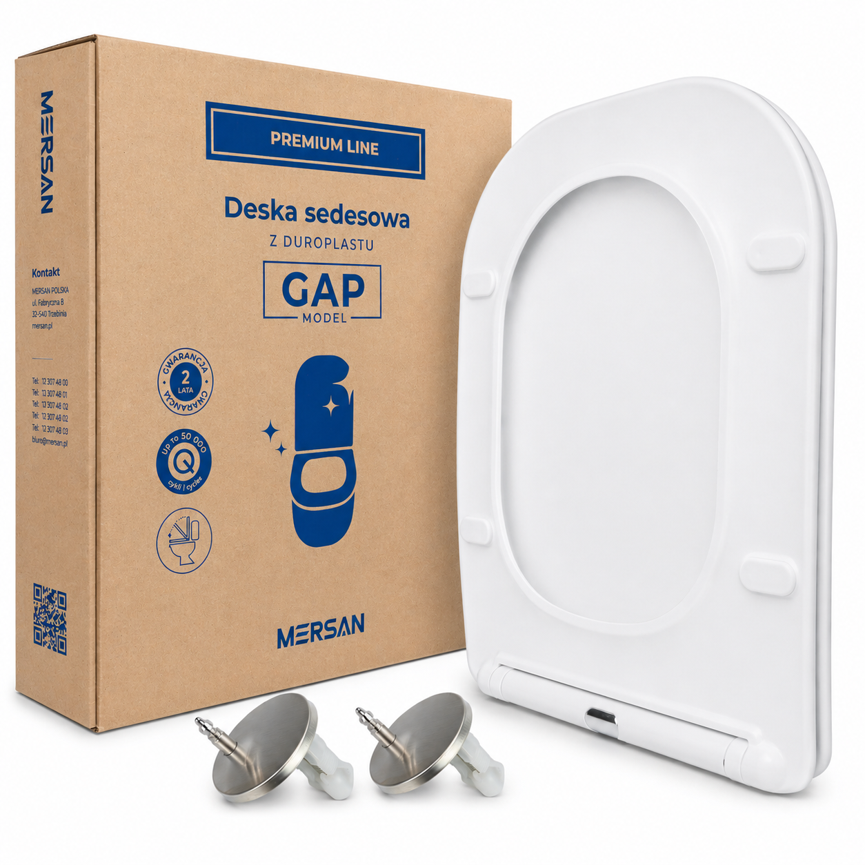 Deska sedesowa wolnoopadająca SLIM duroplast do Roca GAP – Mersan
