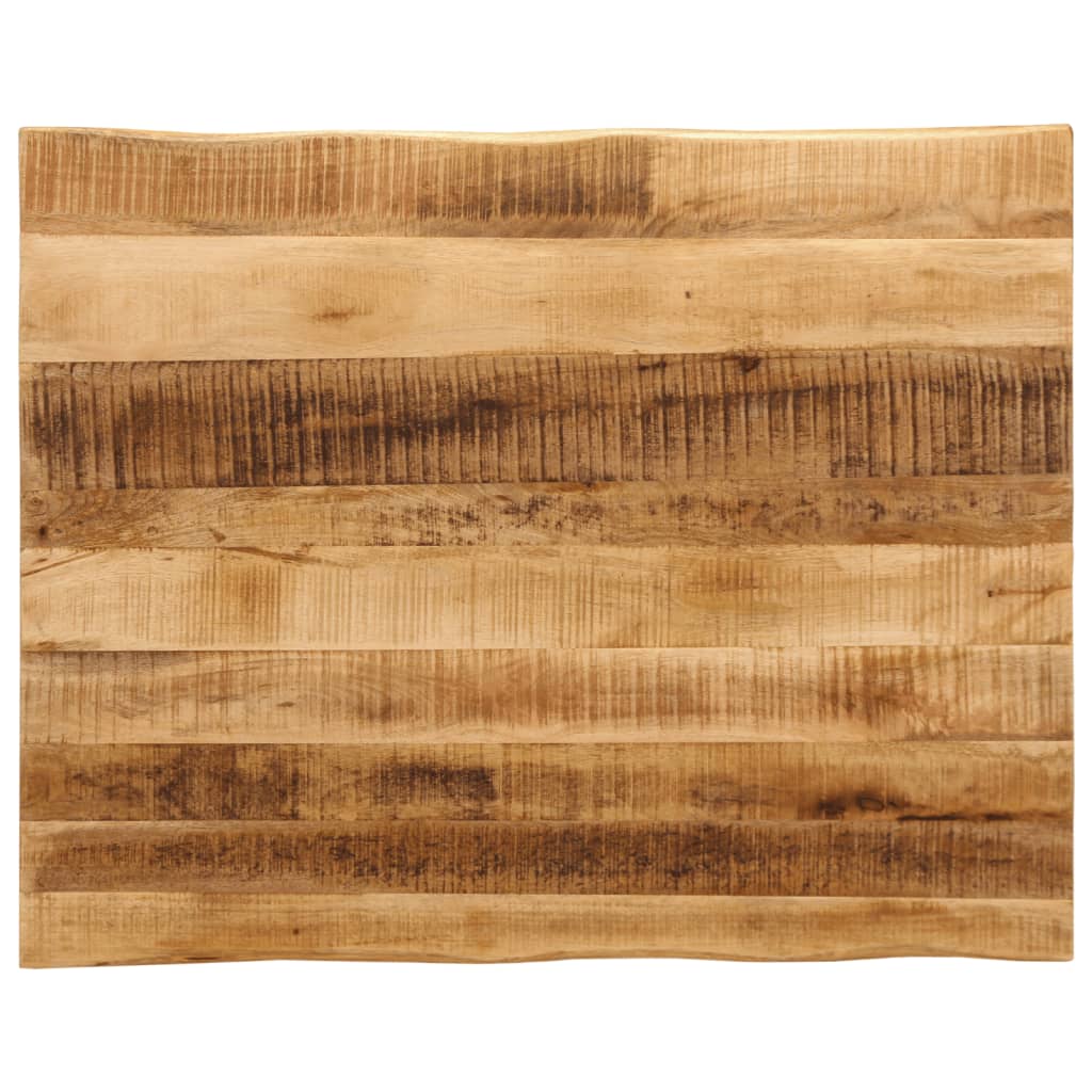 Blat Drewniany z Mango do Stołu 110x80 cm z Naturalnymi Krawędziami