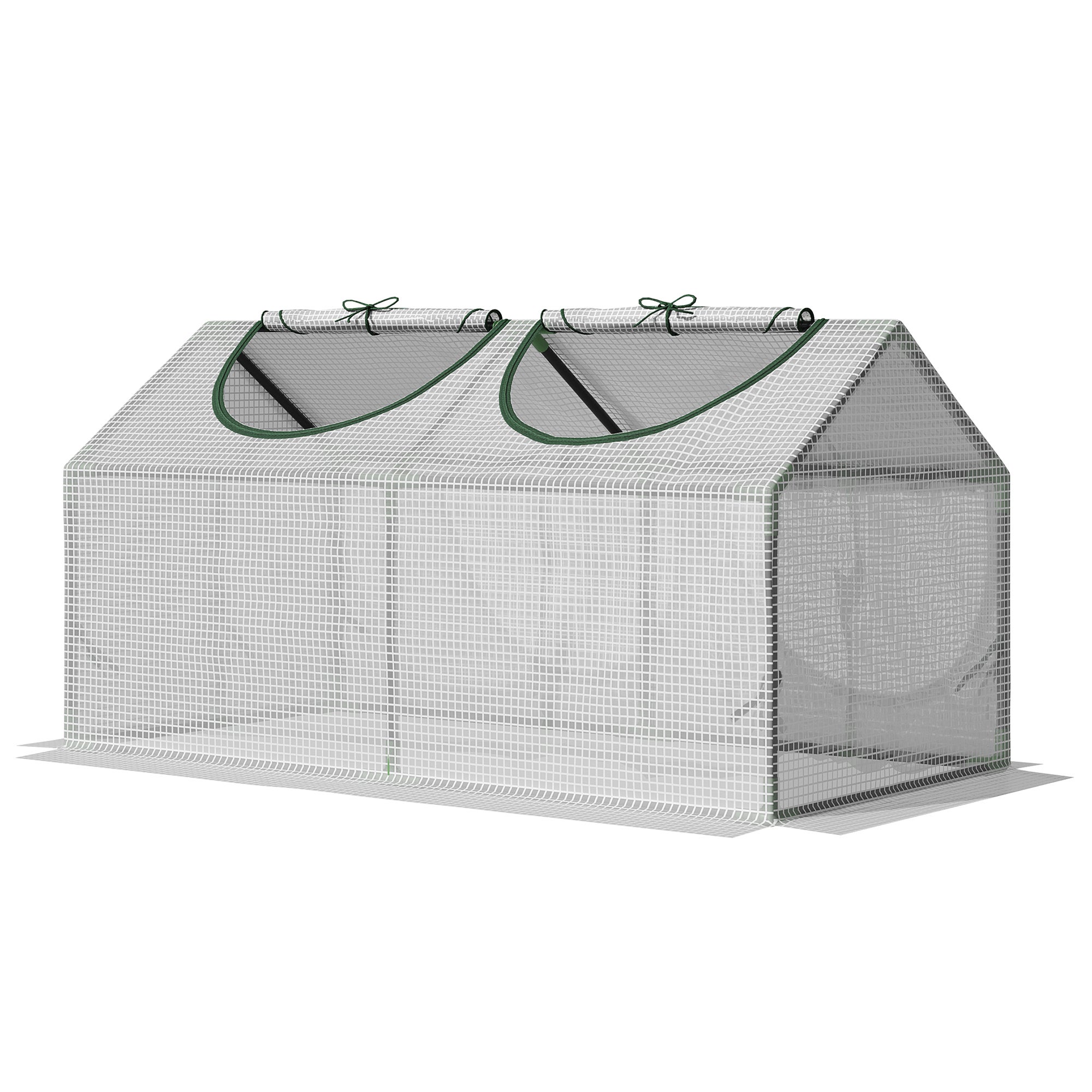 Szklarnia zewnętrzna 120x60x60 cm, 2 okna zwijane, pokrycie PE 140 g/m², rama stalowa odporna na promieniowanie UV