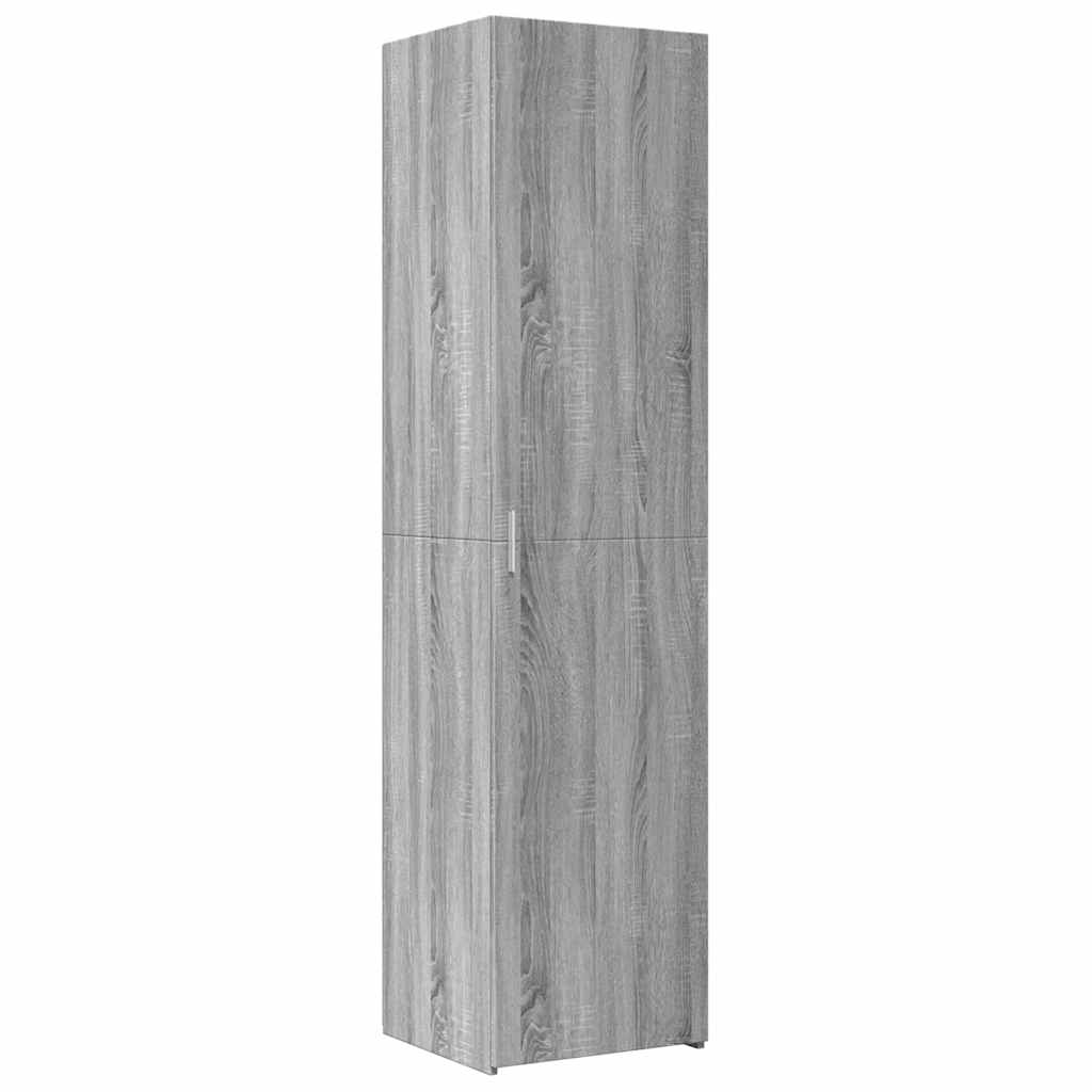 Armário alto 45x42,5x185 cm derivados de madeira cinza sonoma