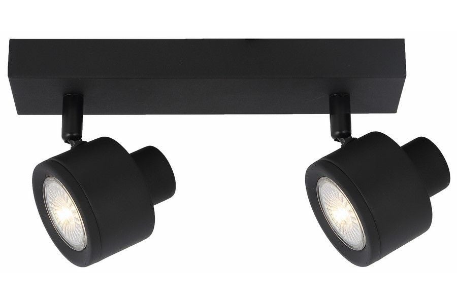 Lampa wisząca Emerson czarna 2 x GU10 x 50W wym: 13 x 24 x 7 cm Reality
