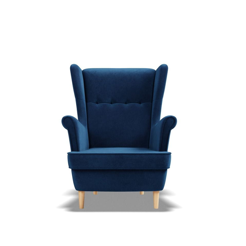 Fotel skandynawski, Myso Mini dla dzieci, 54x60x73 cm, granatowy | TYLETEGOTU