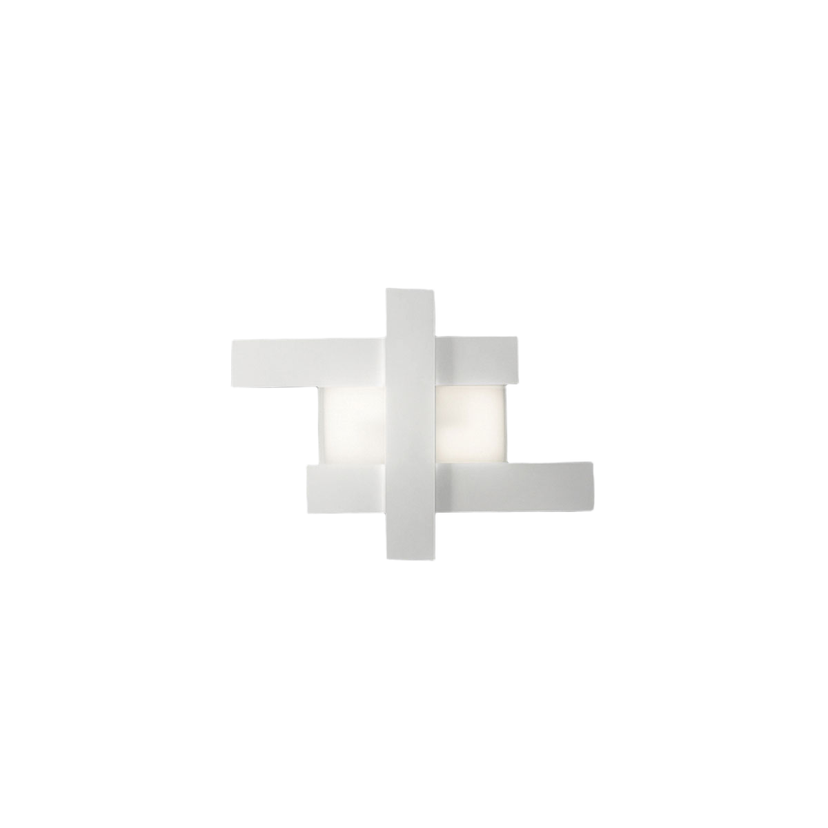 Lampa sufitowa LED DOHA P/P 30W 2620lm 3000K 120° w kolorze aluminium i satynowym wykończeniu z metakrylanu, wykończenie białe - Gealuce