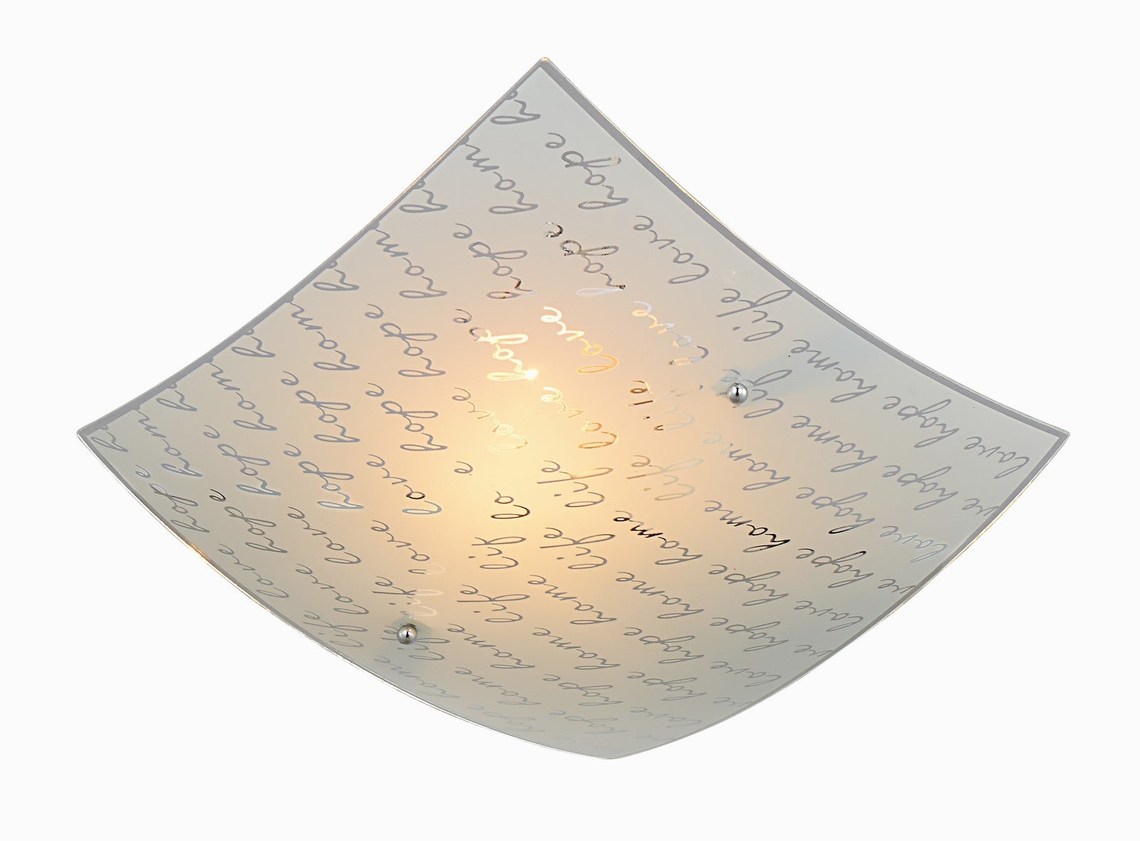 Plafon Signa kwadratowy biały 1xE27x40W wym: 9 x 30 cm IP20 szkło Trio