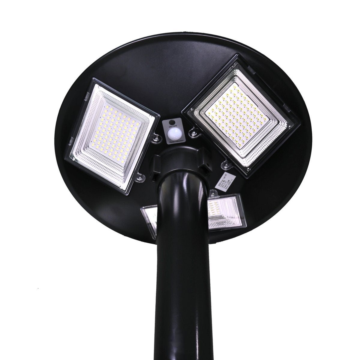 Solarna lampa uliczna LED UFO 1500 lumenów, zewnętrzna IP65, zdalne sterowanie, z czujnikiem obecności, z czujnikiem obecności