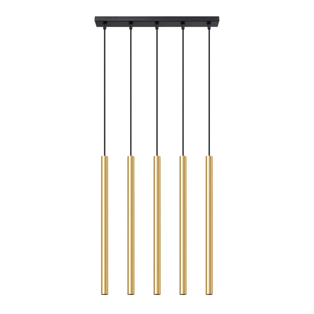 Lampa wisząca tuba złoty połysk pięciopunktowa PASTELO 5xG9 8W SL.1198 Sollux Lighting