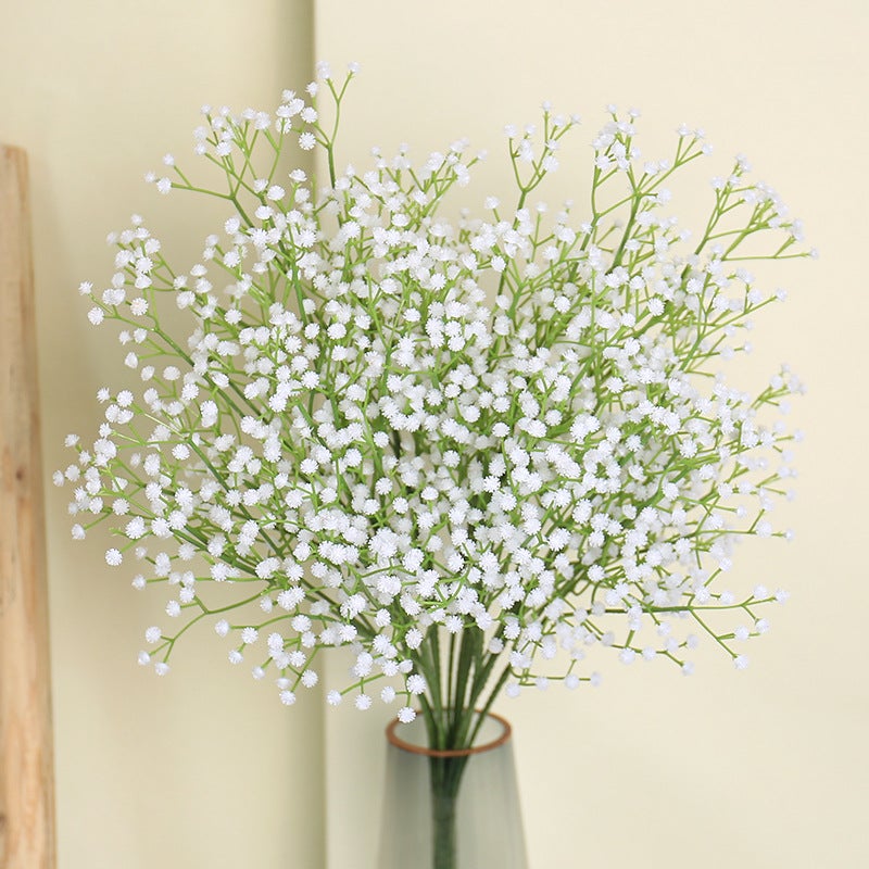 Simulated baby's breath bride wesele dekoracja single plastik hand-held bouquet PU hand-feel dom ozdoby dekoracyjny fake kwiaty światło fioletowy