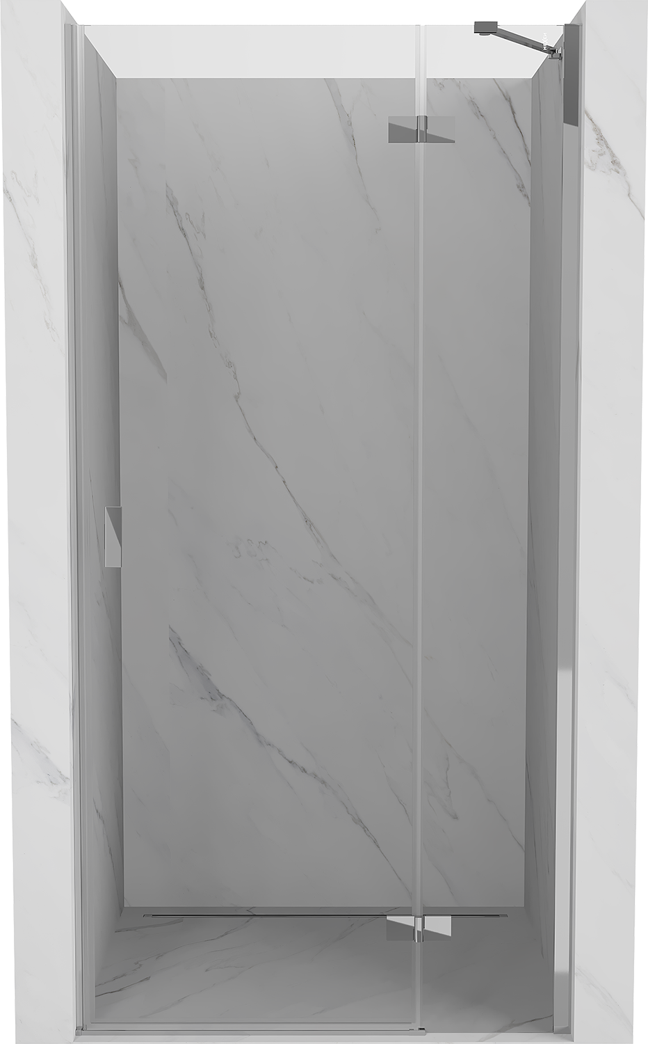 Mexen Mist-H drzwi prysznicowe uchylne prawe 85 cm, transparent, chrom - 8A5-085-000-01-00-P