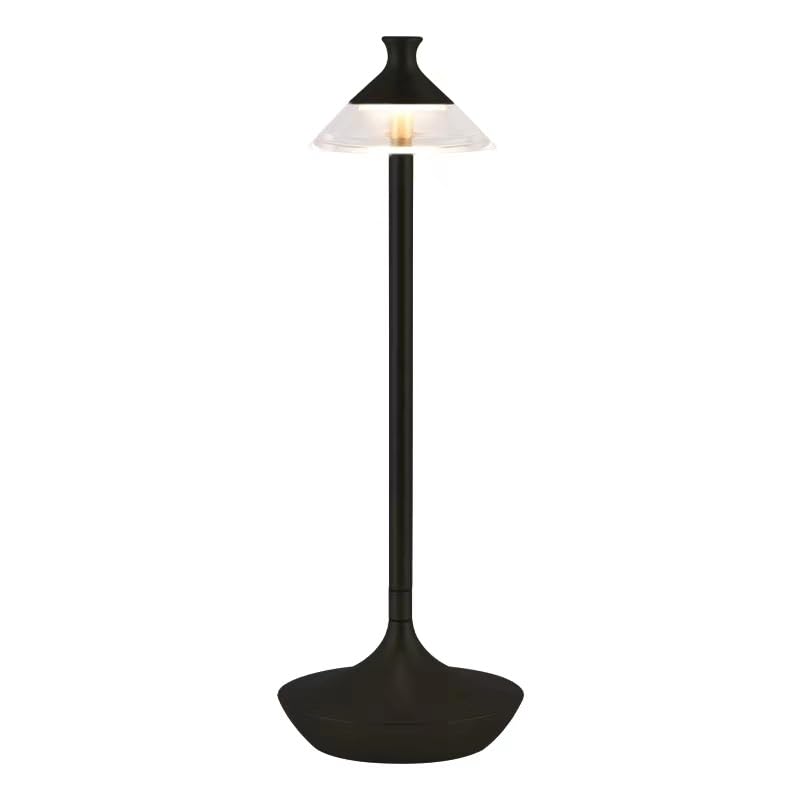 Akumulatorowa, przenośna aluminiowa lampa stołowa, trwała lampka biurkowa na stolik nocny