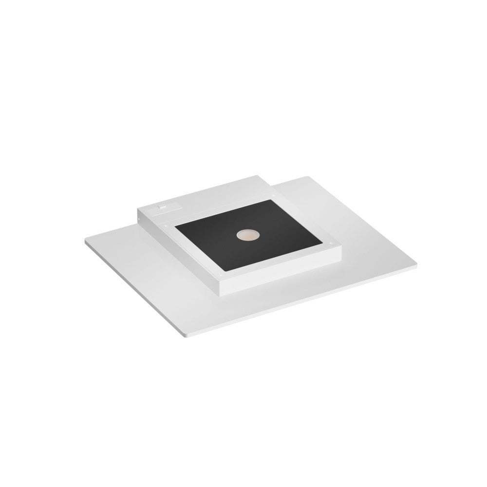 Płaska lampa ścienna zewnętrzna LED 35W biała czarna 1400 lm CCT - biała