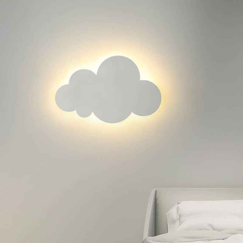 Lampa ścienna - Do wnętrz - Nowoczesna - Klosz akrylowy z wbudowanymi lampami LED - Do pokoju dziecięcego - Oświetlenie – 6W Biała
