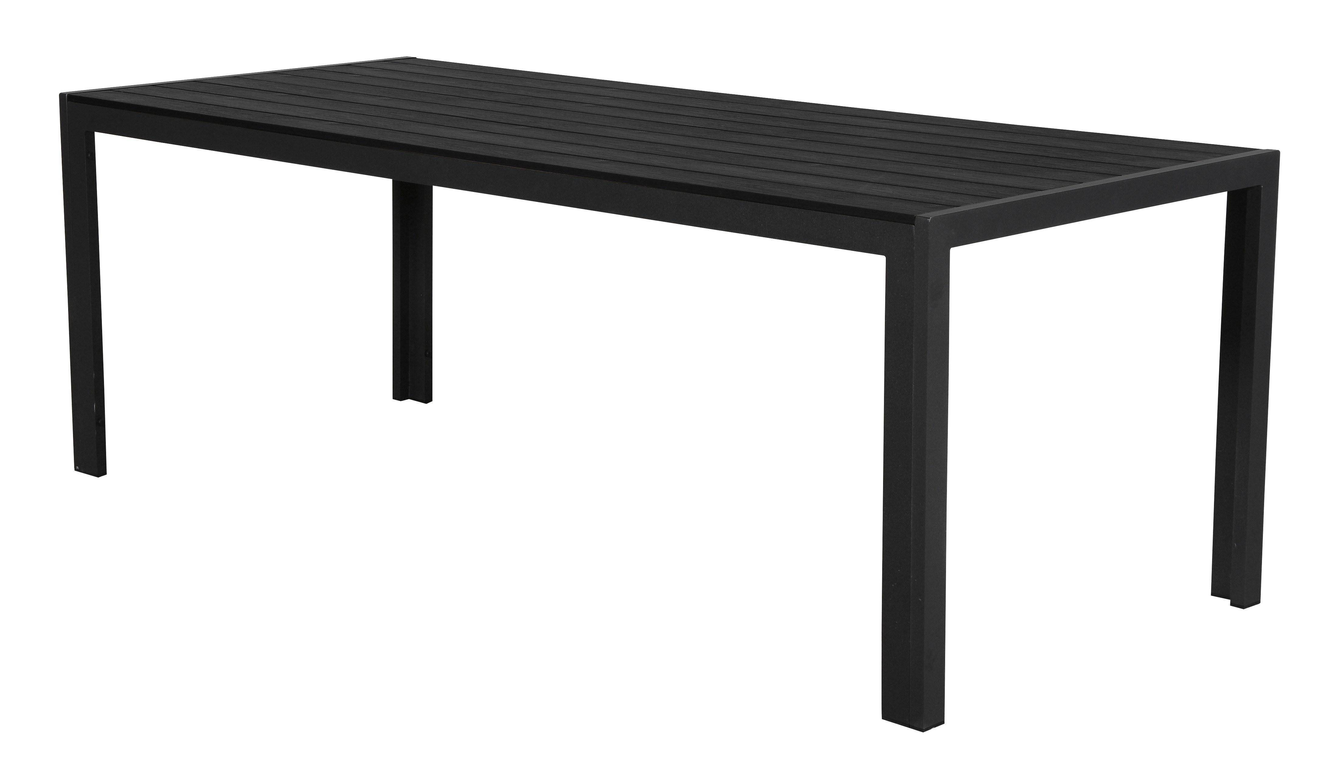 Fuccy stół ogrodowy, 205 cm czarny/czarny.