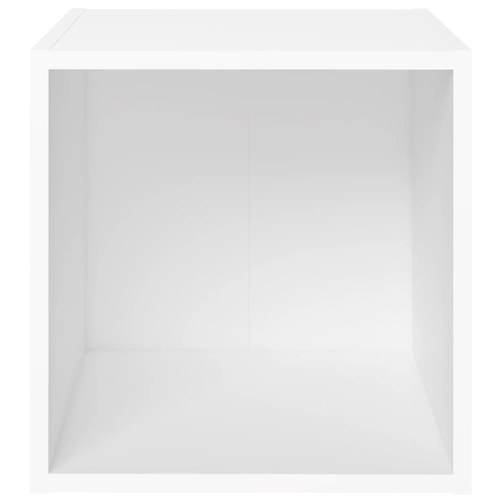 Szafka pod telewizor, biała 37x35x37 cm materiał drewnopochodny