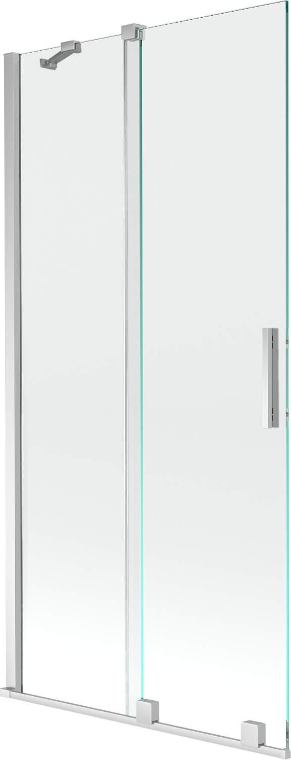 Mexen Velar parawan nawannowy 2-skrzydłowy rozsuwany 95 x 150 cm, transparent, chrom - 896-095-000-01-01