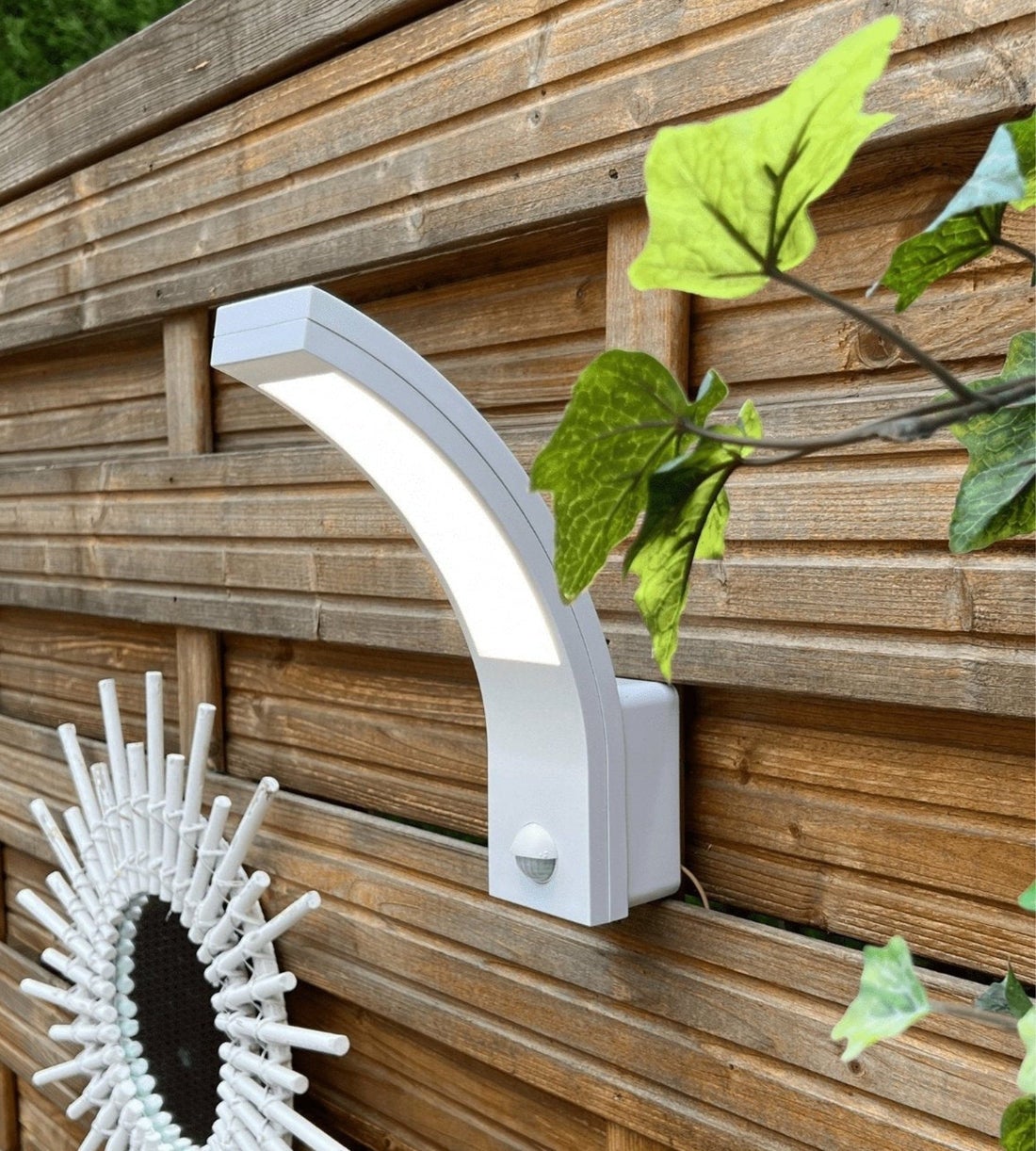 Oprawa PARIS, LED, 10W, 900lm, 4000 K, AC220-240V, IP54, 140°, 9m, czujnik ruchu, biały