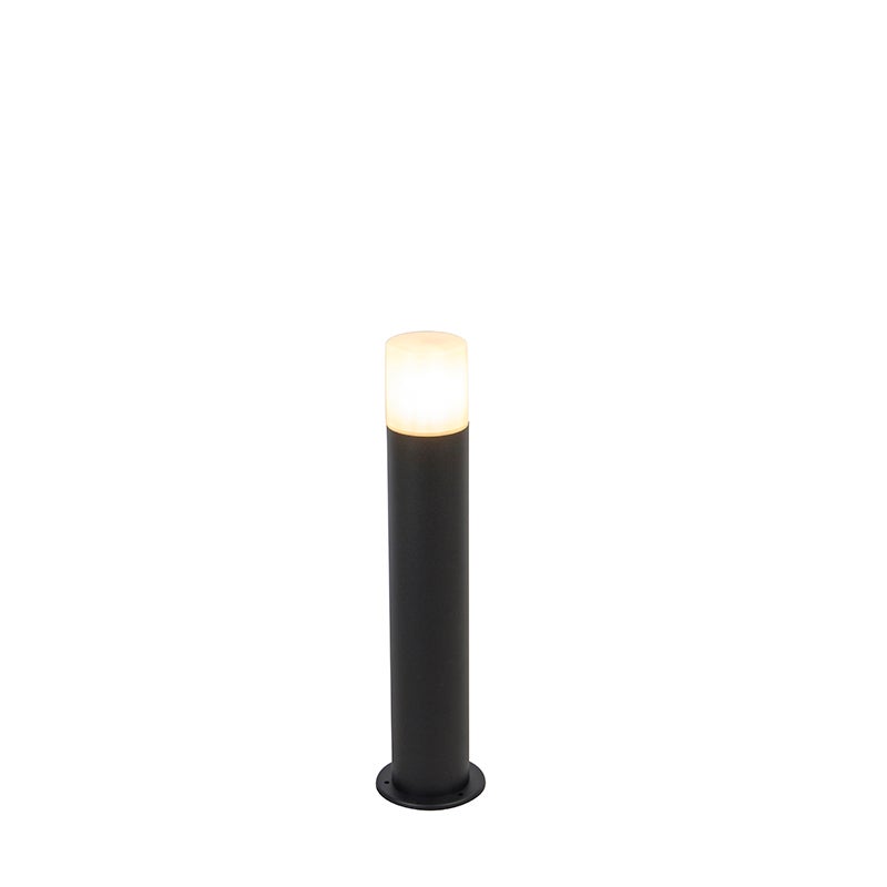 Qazqa nowoczesny lampa słupkowa do ogród - Odense - czarny, max. 15w, kompatybilny z żarówką LED, e27, 50cm, IP44