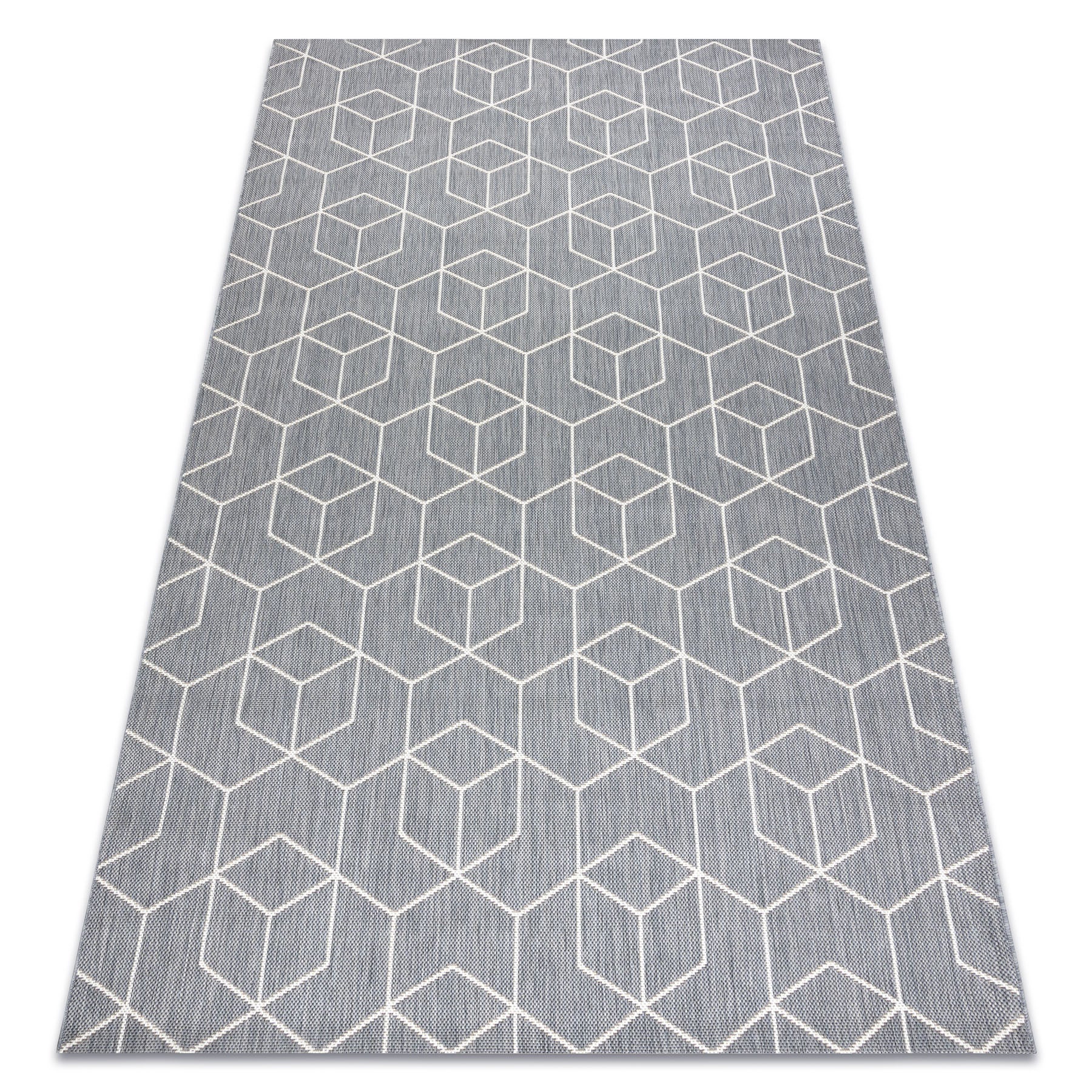 Dywan SZNURKOWY SIZAL FLAT 48655/637 KOSTKI 3D 120x170 cm