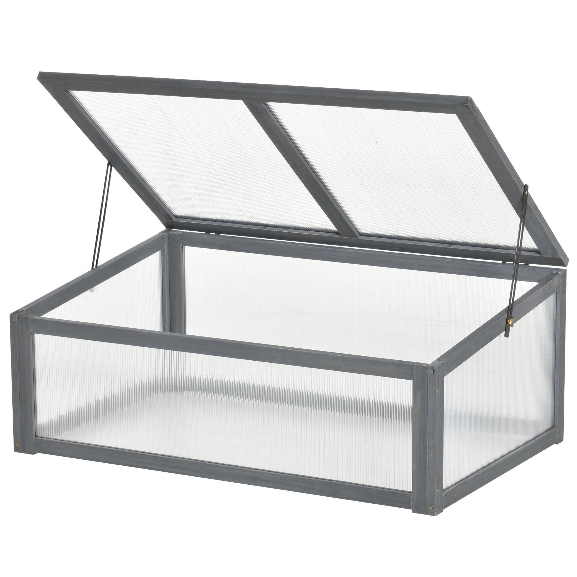 Mini szklarnia, mała szklarnia do ogrodu, z panelami PC, dobra przepuszczalność światła, 100L x 65B x 40H cm