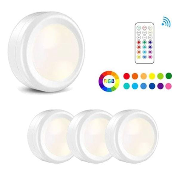 Reflektor LED zasilany bateryjnie z pilotem, zestaw 3 reflektorów LED