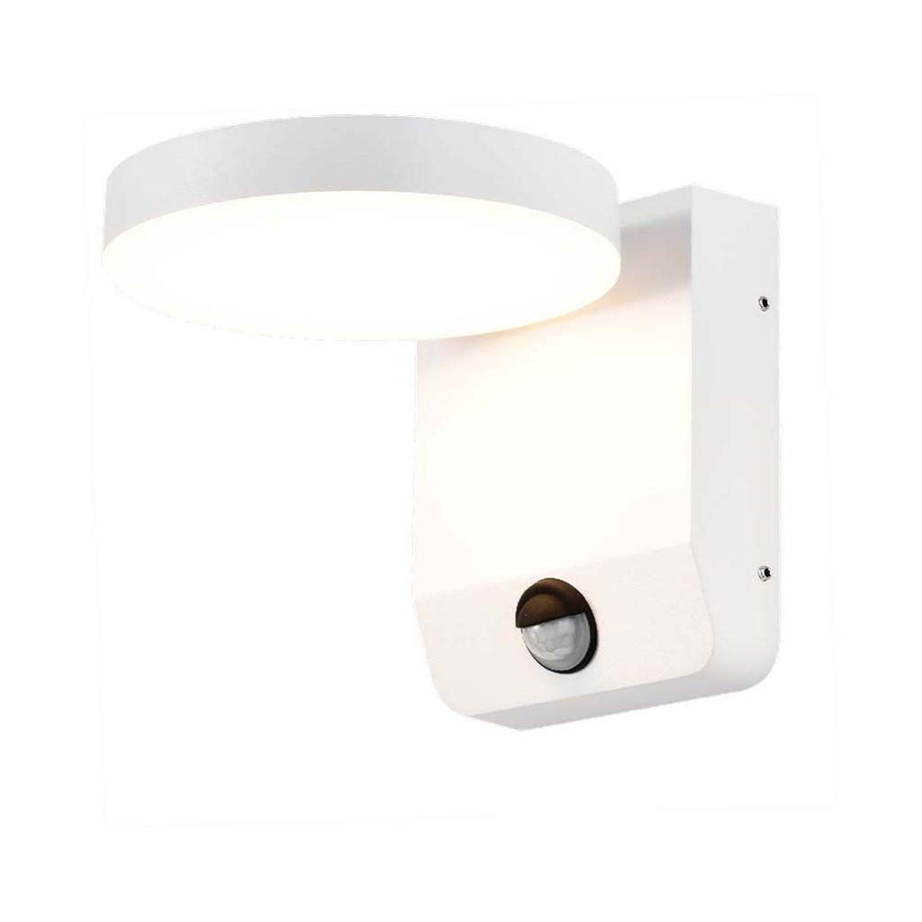 Okrągła lampa ścienna LED 17W 150LM/W z czujnikiem Kolor biały 4000K IP65