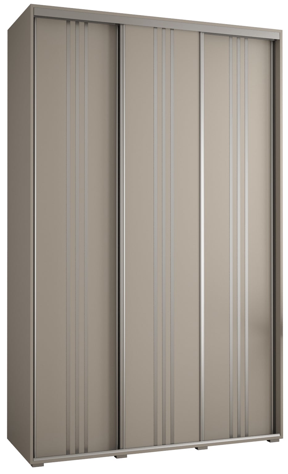 Szafa przesuwna wysoka Dakota 6 160 x 60 x 235,2 cm kaszmir + u. Srebrny - Abiks Meble