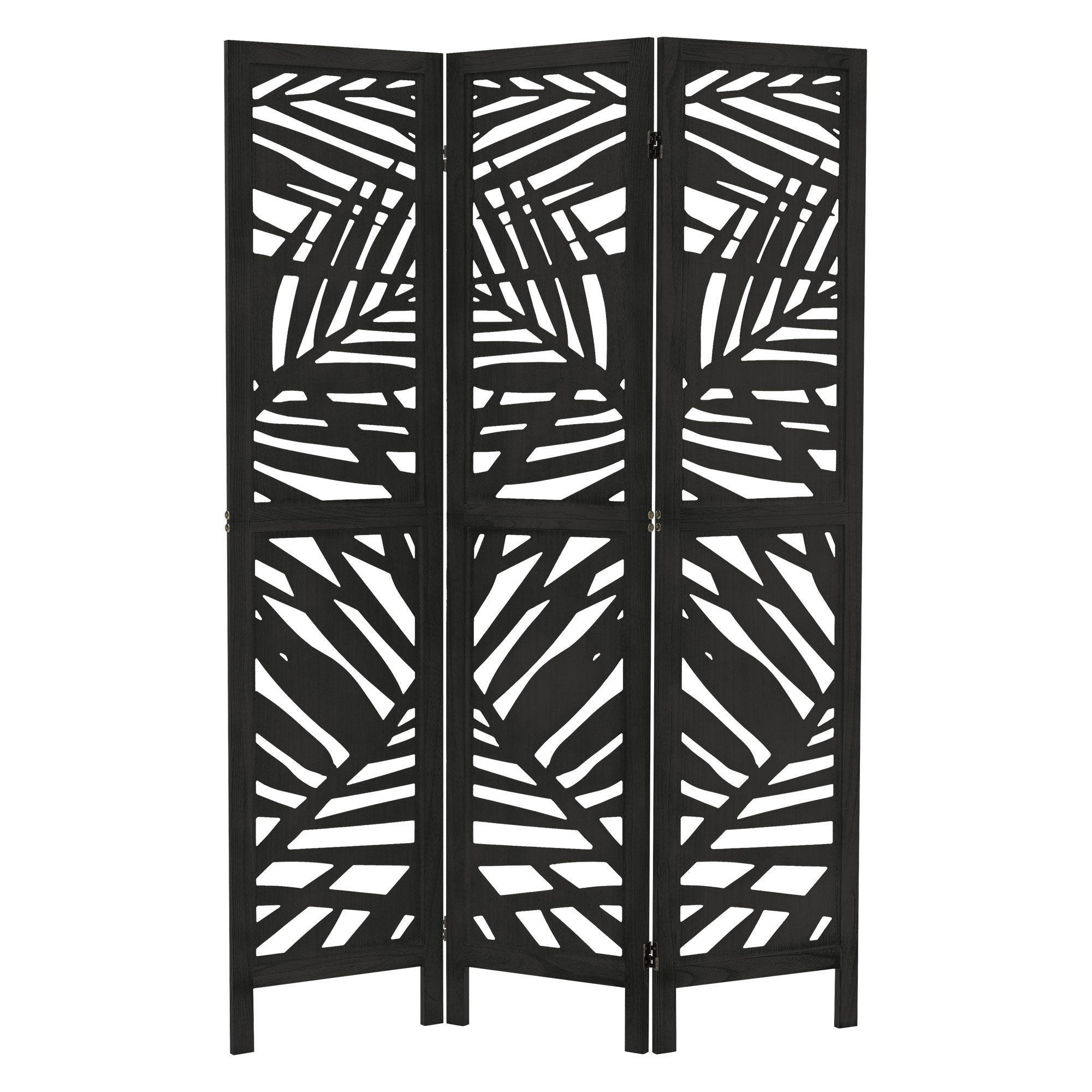 ML-Design Parawan pokojowy Kyoto 3-czesciowy, skladany separator, scianka dzialowa z drewna paulownia, idealny do salonu sypialni, 170 x 121 cm