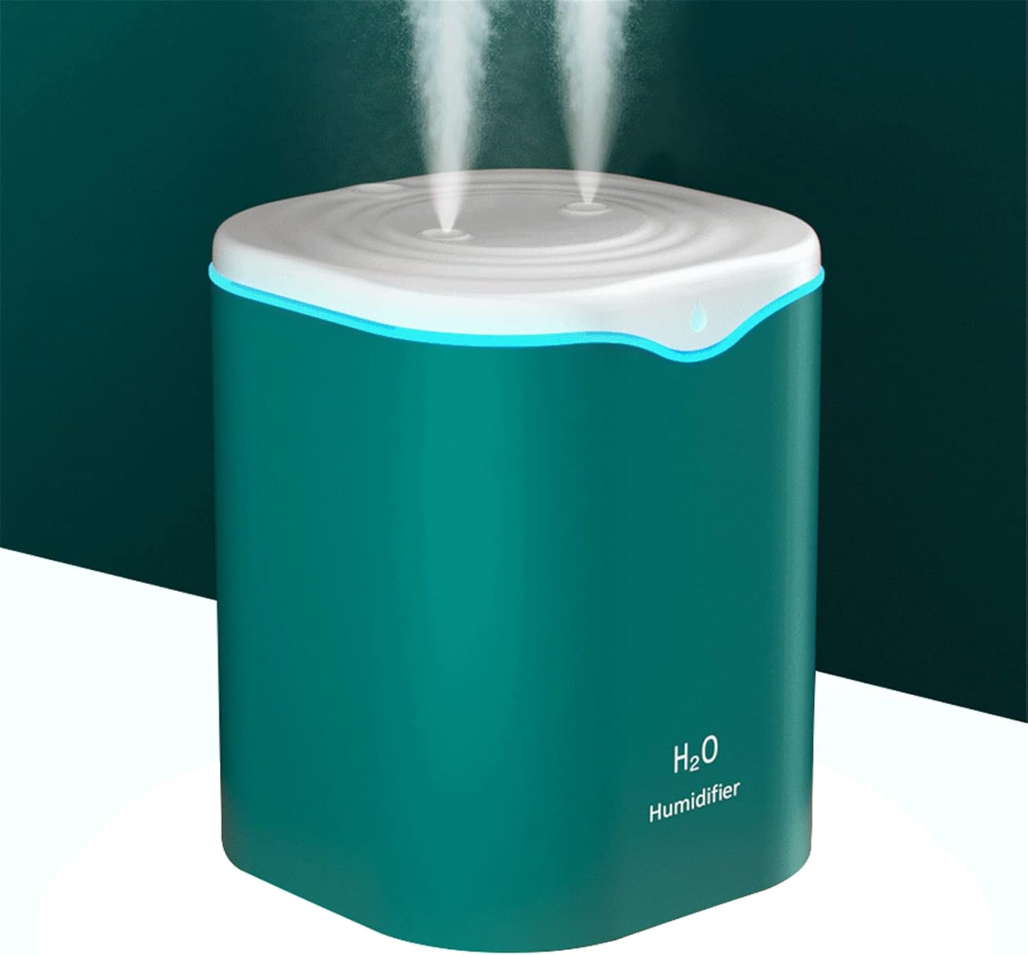 2000 ml przenośny nawilżacz powietrza USB do sypialni, cichy nawilżacz powietrza do sypialni, rośliny, dom (zielony)
