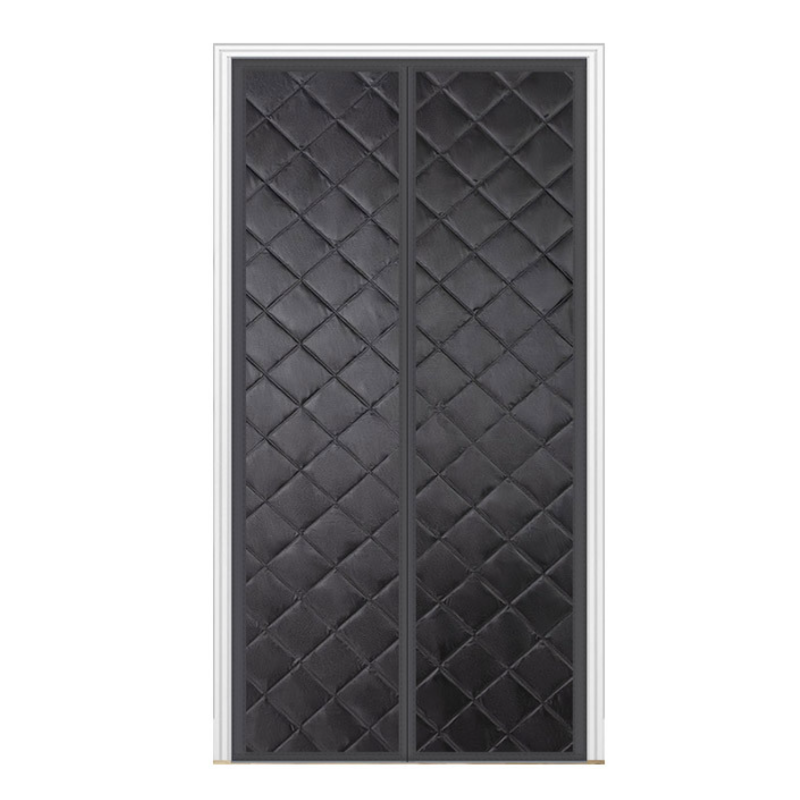 Izolacyjna zasłona magnetyczna, automatyczne zamknięcie, materiał Oxford, chłodna latem, ciepła zimą - Czarny, 85 cm x 200 cm