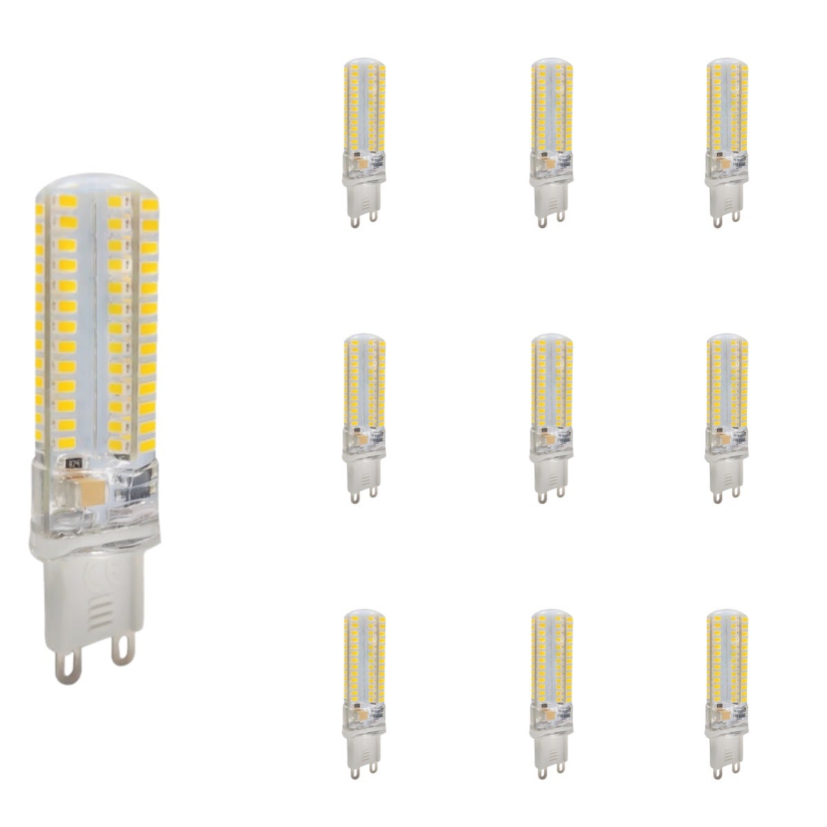 Koraliki LED, trzonek G9, koraliki kryształowe 220V 7W, ciepłe światło, żarówka energooszczędna, rdzeń lampy, (10 sztuk)