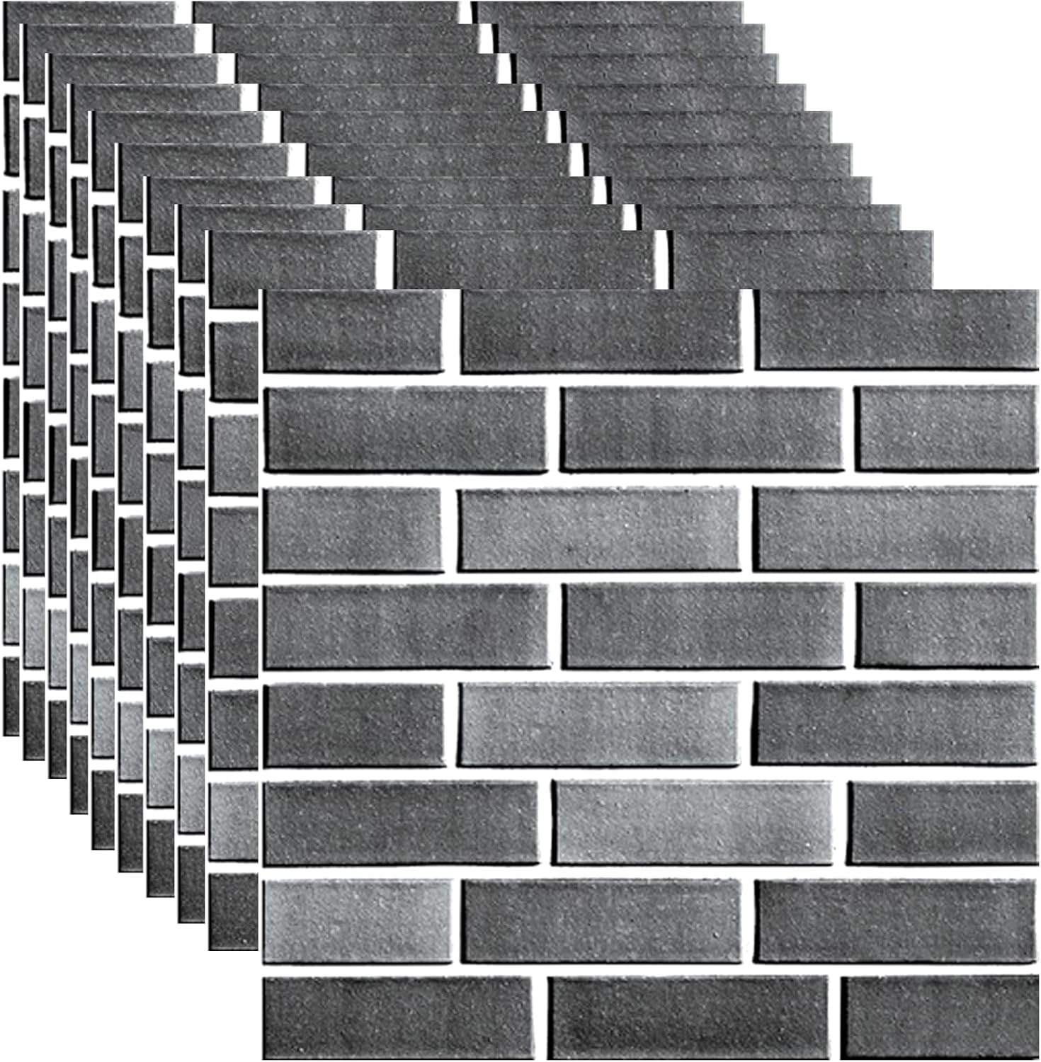 Panel ścienny 3D do wezgłowia łóżka - Imitacja pikowanej cegły - 10 paneli samoprzylepnych - Stwórz akcent na ścianie w swojej sypialni - 30x30 cm