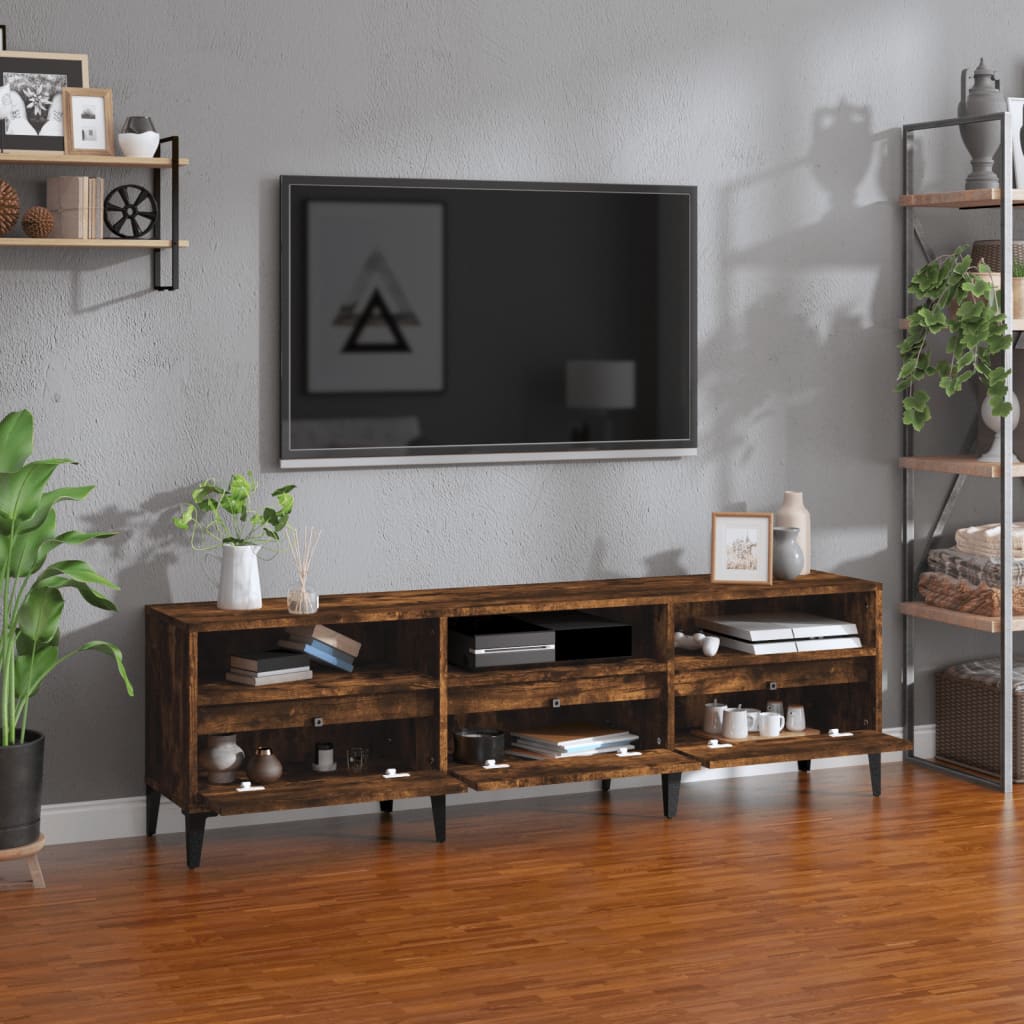 Szafka pod TV, przydymiony dąb, 150x30x44,5 cm