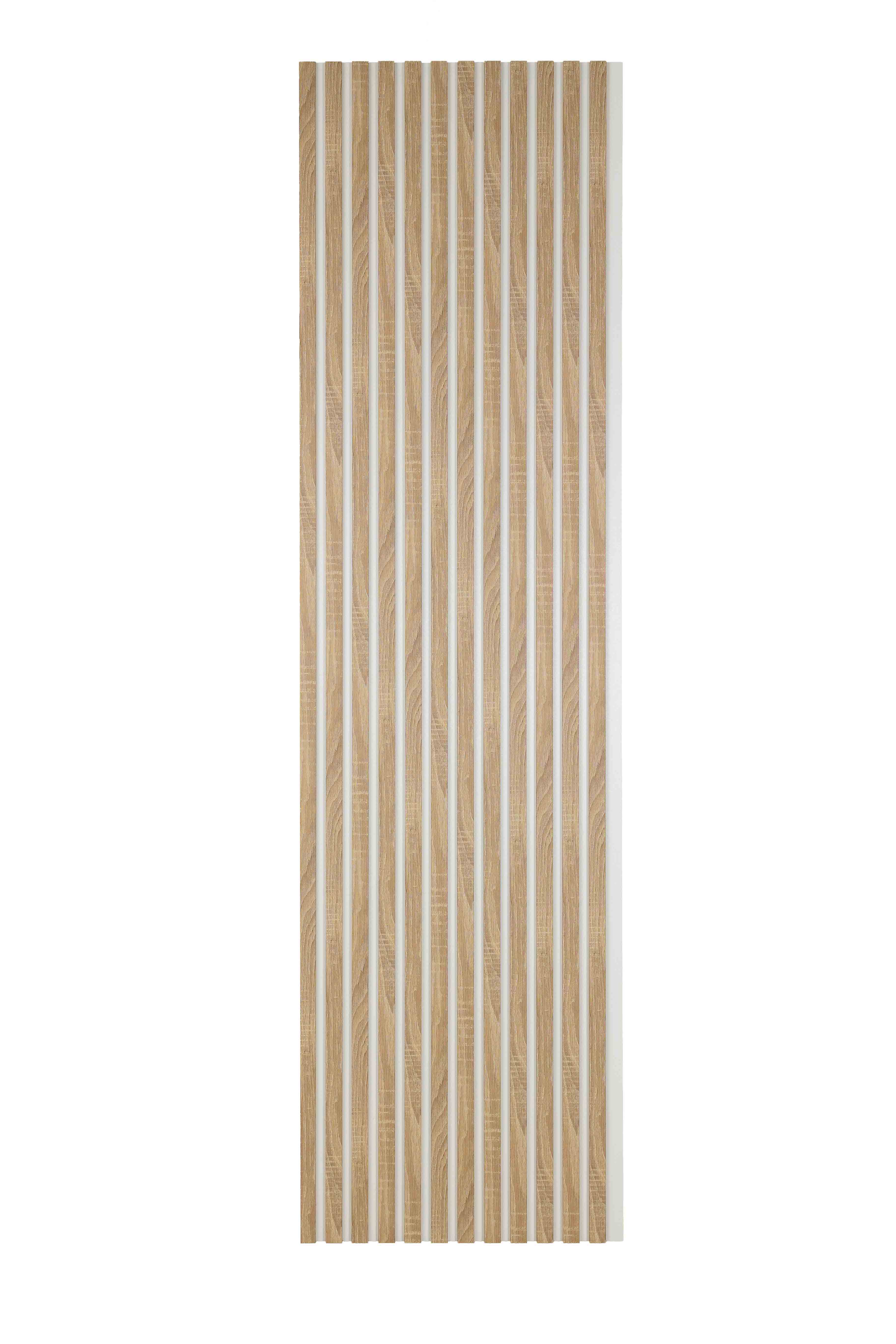 Lamele Ścienne na Płycie Białej SunWood 275x55cm Panele Dekoracyjne Dąb Sonoma 1 szt.