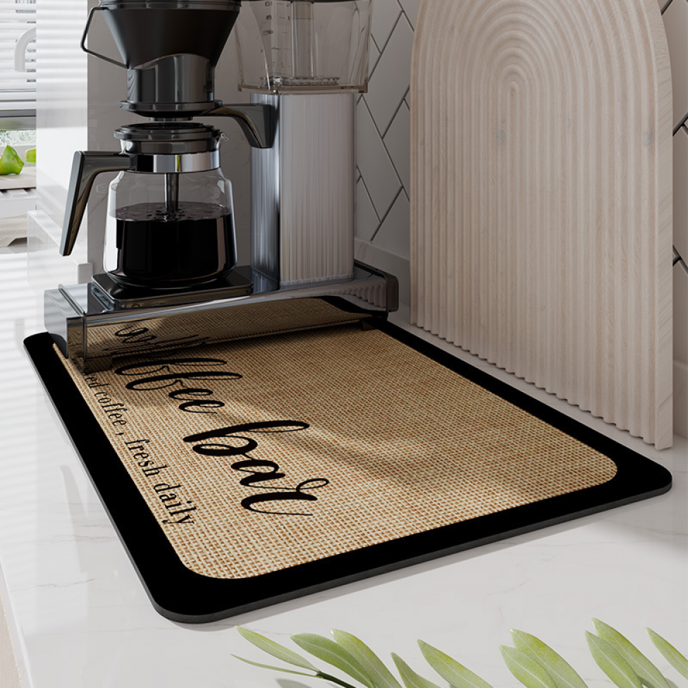 Mata odpływowa na blat kuchenny Khaki Super Absorbent 40 x 30 cm