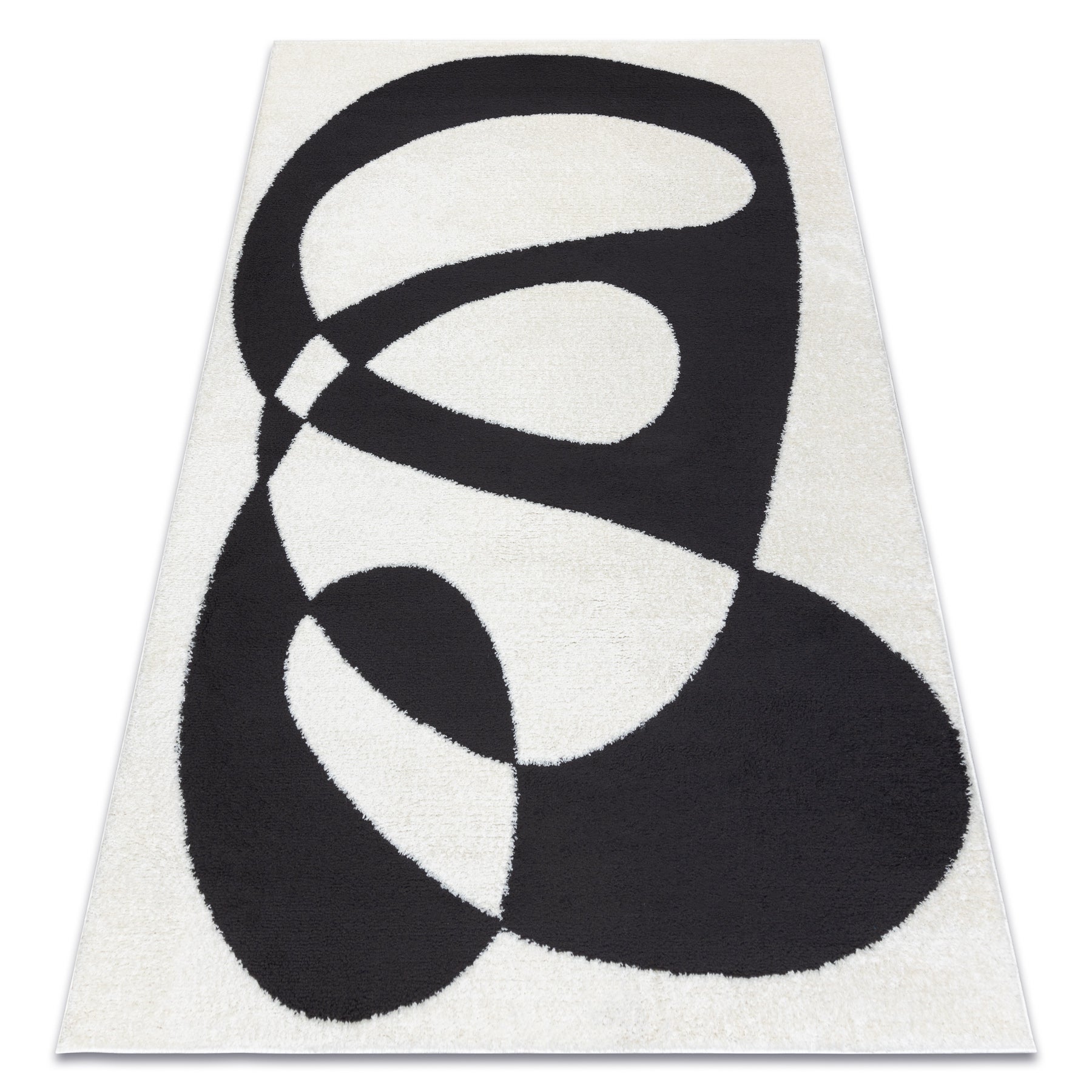 Dywan MODE 8531 abstrakcja krem / czarny 180x270 cm