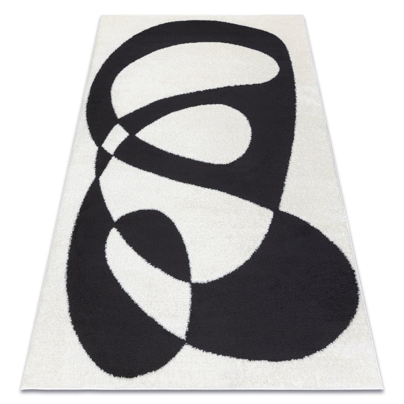 Dywan MODE 8531 abstrakcja krem / czarny 180x270 cm