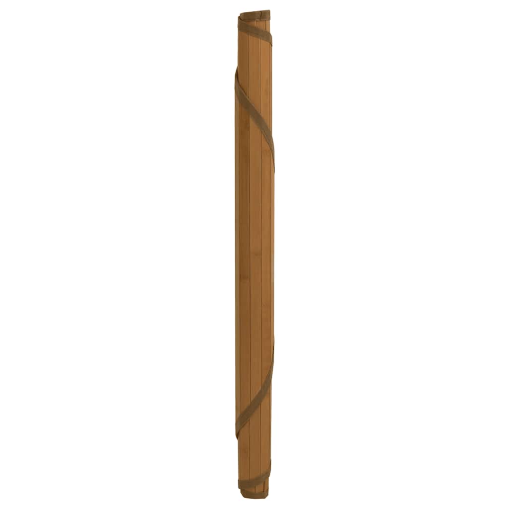 Dywan okrągły, brązowy, 60 cm, bambusowy
