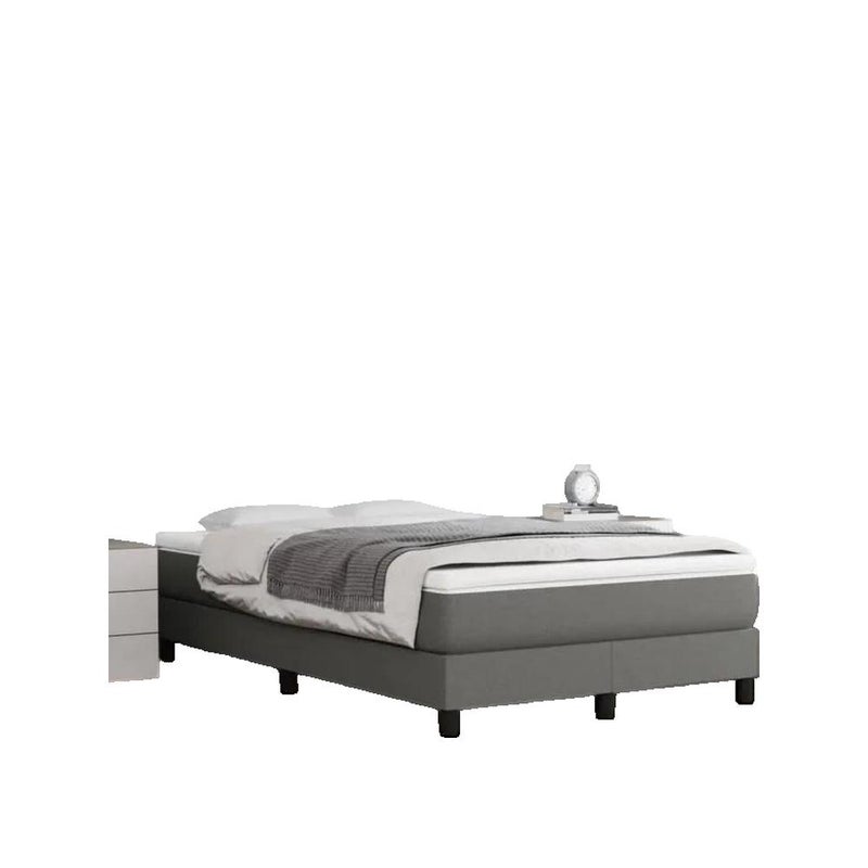 Materac Vidaxl Sprężyny kieszeniowe Pianka Komfort Szary ciemny 120x200 cm