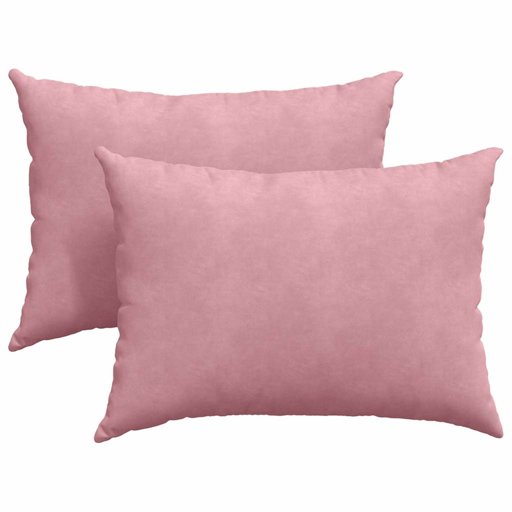 Poduszki na sofę 2 pcs Różowy 70 x 50 cm Tkanina sztruksowa