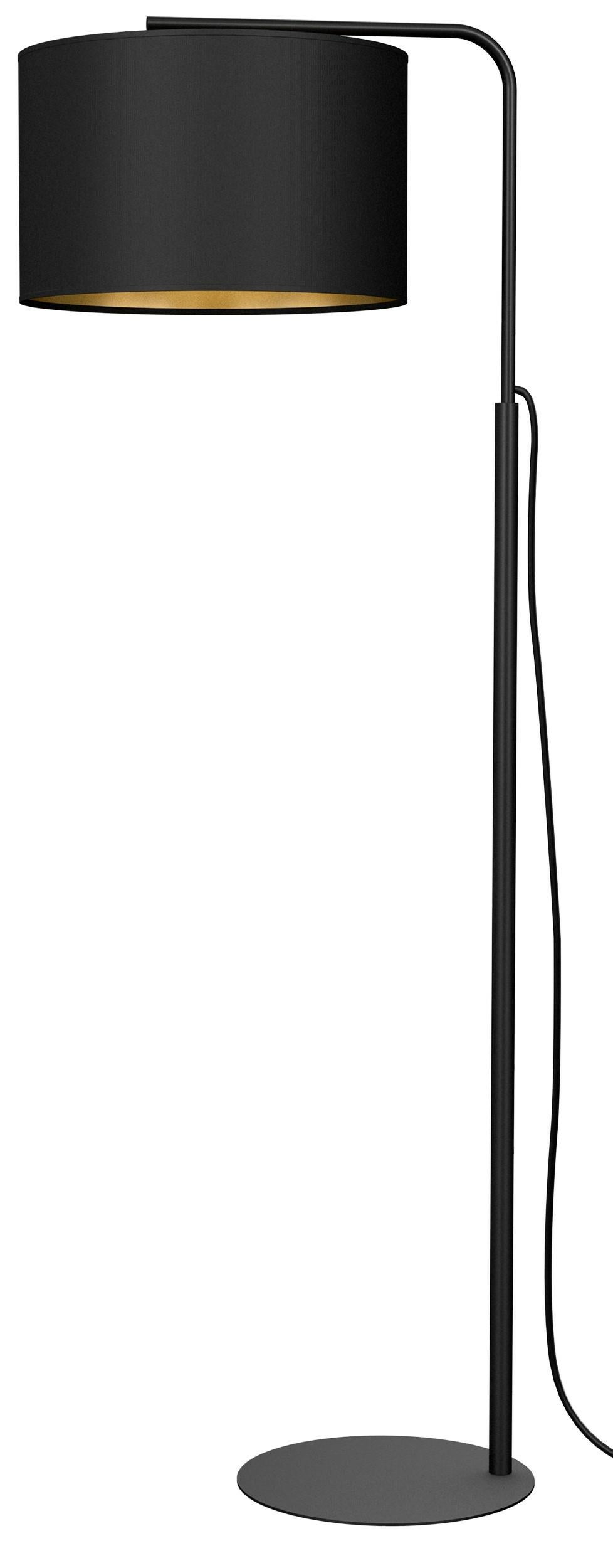 Lampa podłogowa Arden czarno-złota 1xE27x15W metal wym:151x40x70cm IP20 Luminex
