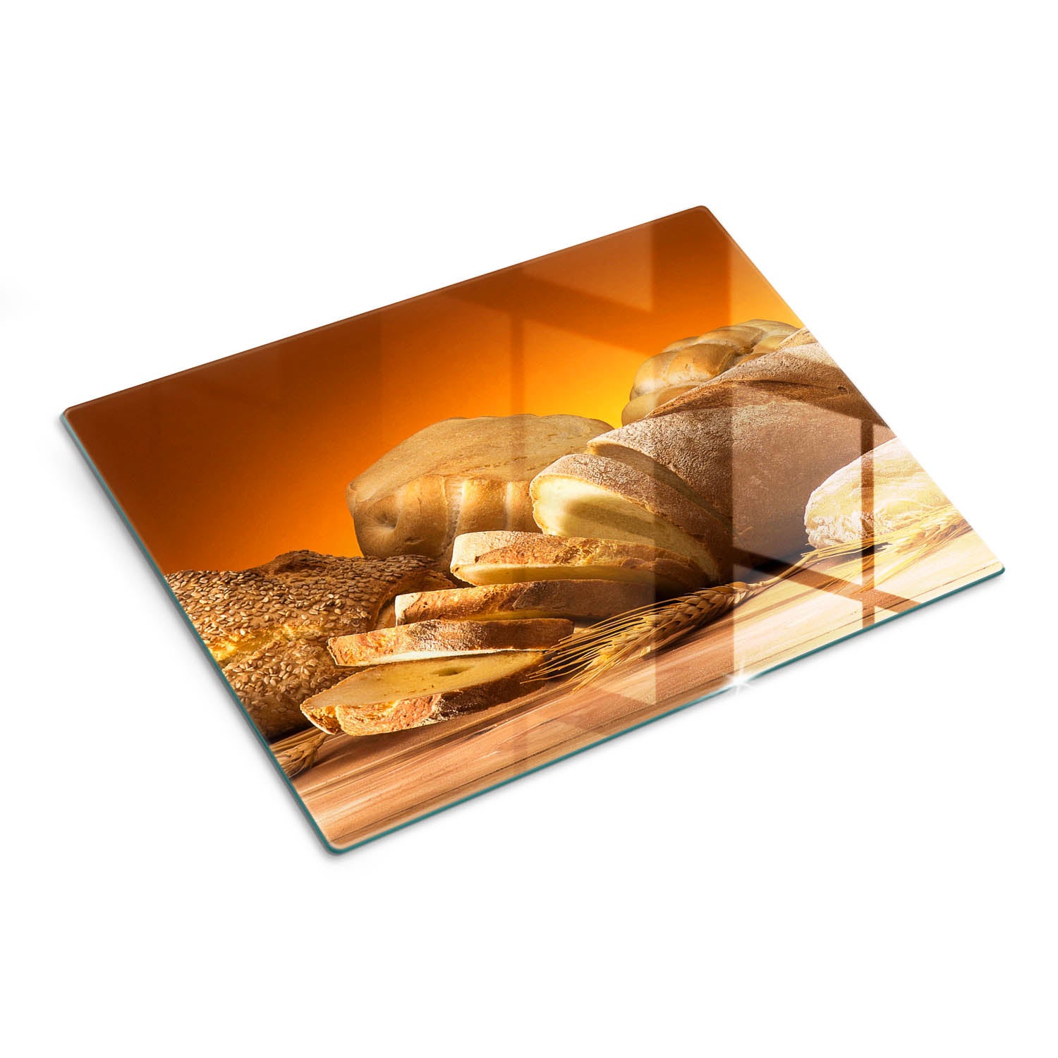 Szklana deska do krojenia z eleganckim motywem dekoracyjnym - Abstrakcyjny Design - 30x40 - Tulup