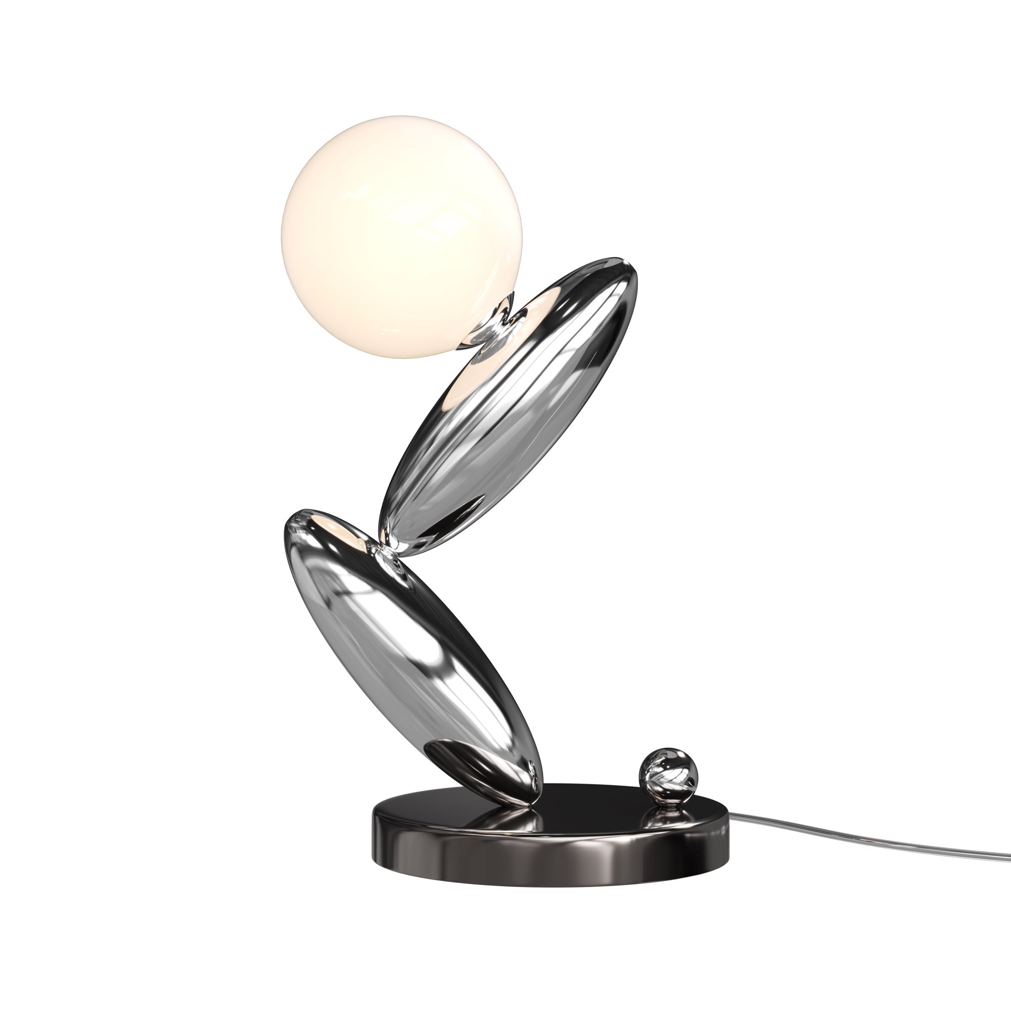 Maytoni Resonance Lampa stołowa Resonance LED Platinum 3000K Ściemnialna