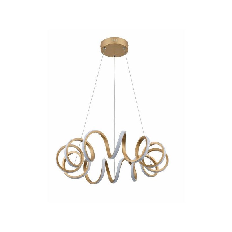 Lampa wisząca Loop LED 40W Neutralna biel 3200lm złota wym: 120 x 55 x 55 cm Reality